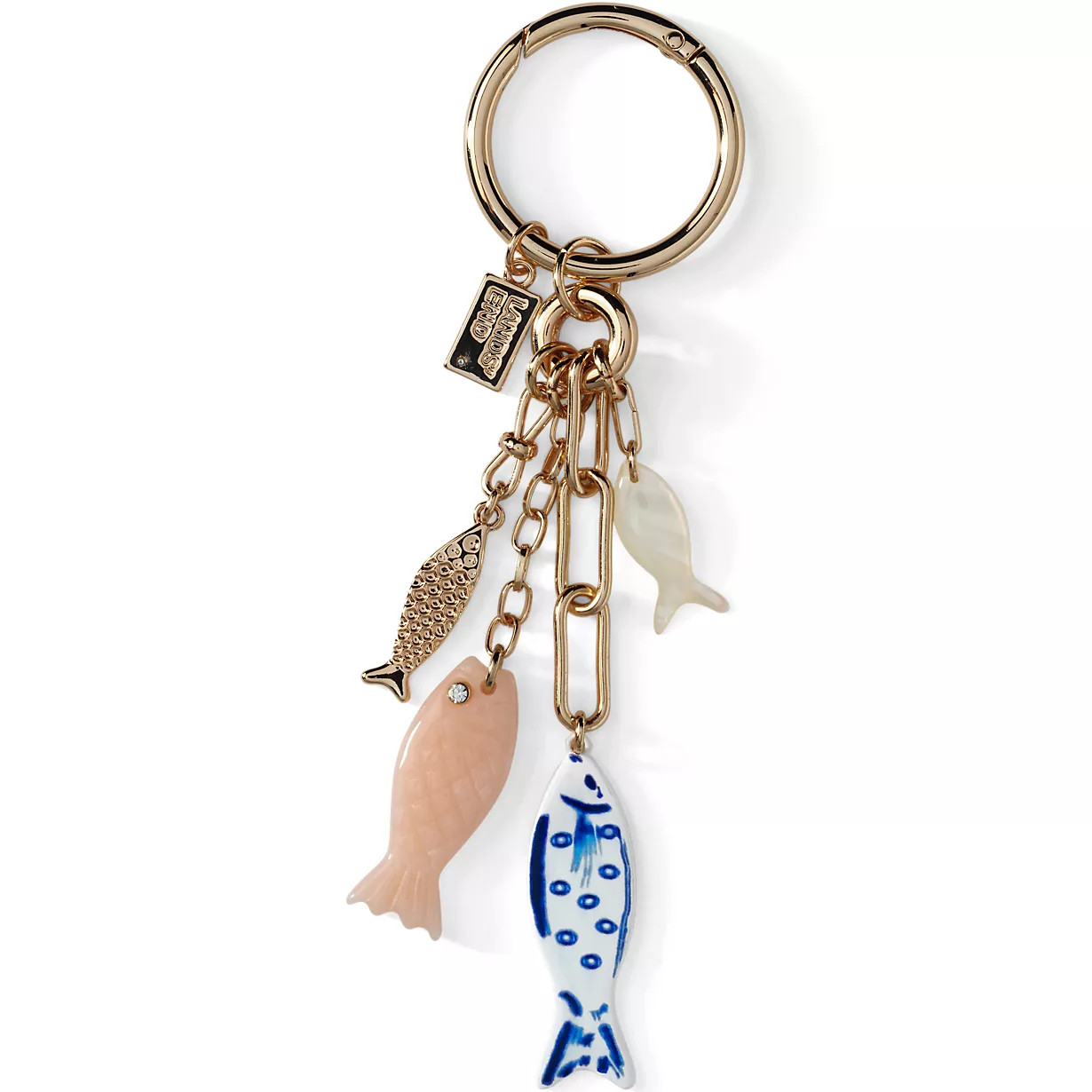 Layered Fish Bag Charm | Lands' End (US)