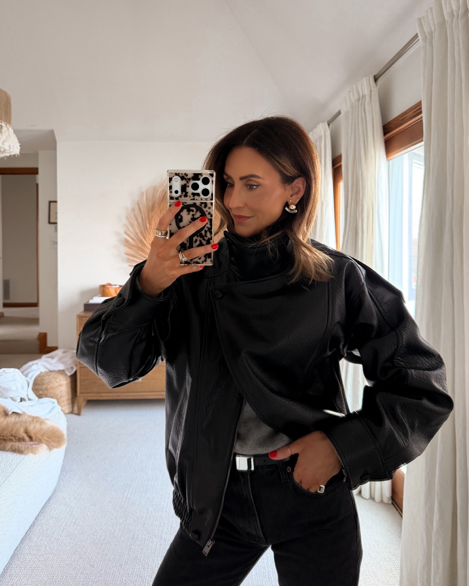 Birthday party outfit - my jacket runs large, size down! Cashmere sweater and tee xs 
Jeans 25 all tts 

#LTKSeasonal #LTKootd #LTKOver40