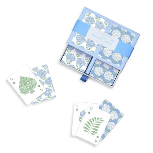 Two's Company Hydrangea Double Deck Textured Playing Cards in Gift Box Includes 2 Colorways (Each... | Amazon (US)