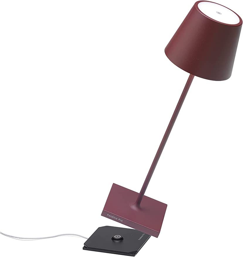 Poldina Pro LED Table Lamp (Color: BORDEAUX) Touch On/Off, Touch Dimmable, Powder Coated Aluminum... | Amazon (US)
