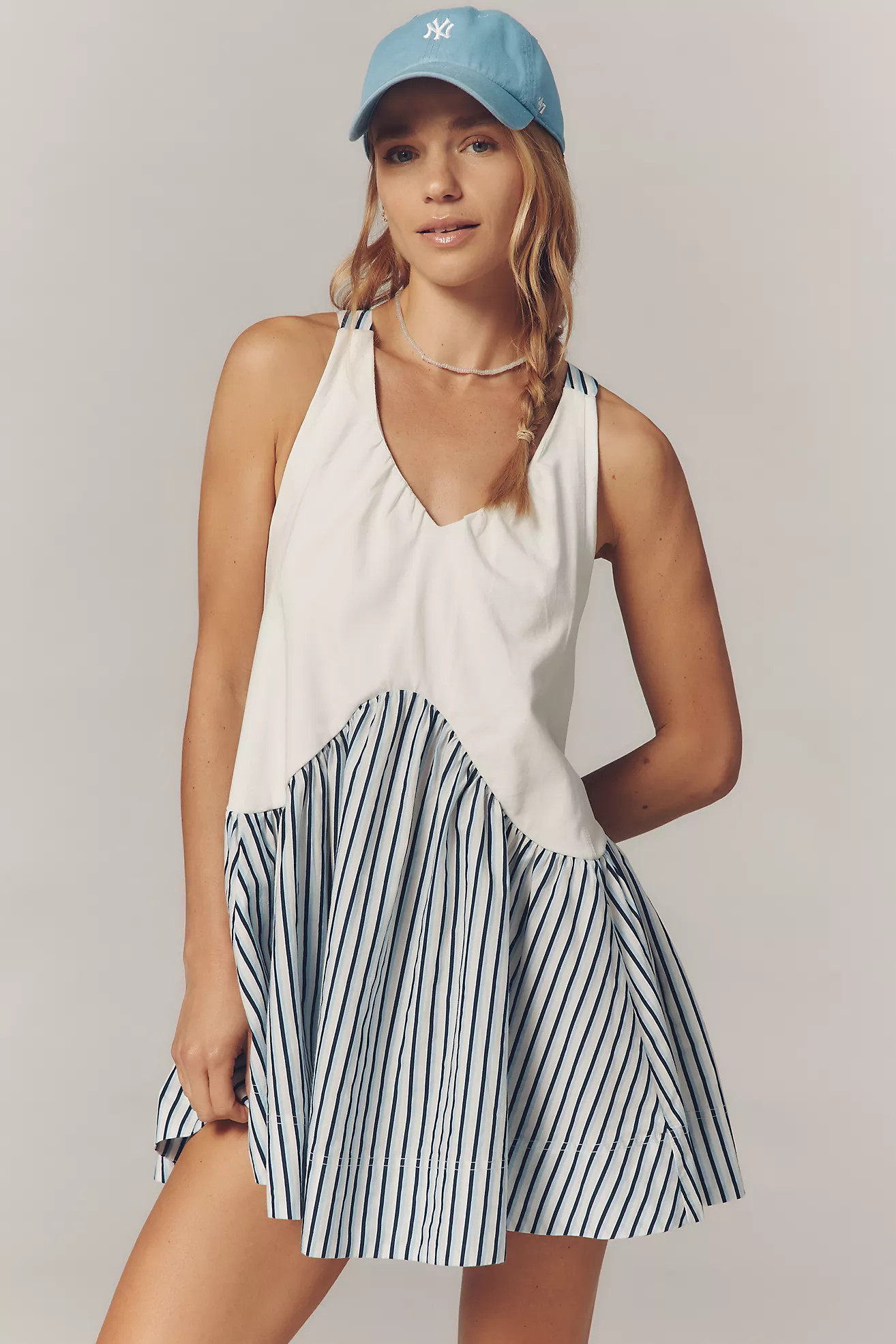 Daily Practice Spring Fling Racerback Babydoll Mini Dress | Anthropologie (US)