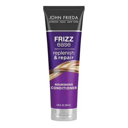 John Frieda Anti-Frizz Conditioner Replenish & Repair Conditioner With Argan Oil and Coconut Oil for Damage & Frizz Paraben Free Cruelty Free Conditioner for Dry Hair and Frizz 8.45 Oz Bottle | Walmart (US)