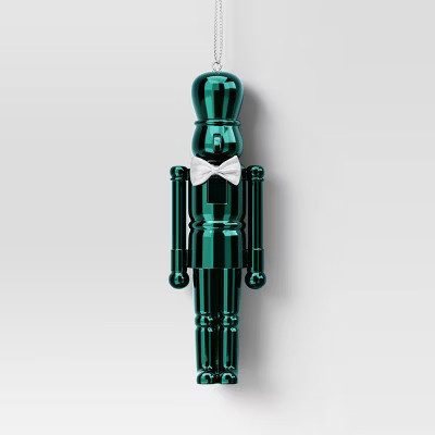 Christmas Plastic Nutcracker Ornament Dark Green - Wondershop™ | Target