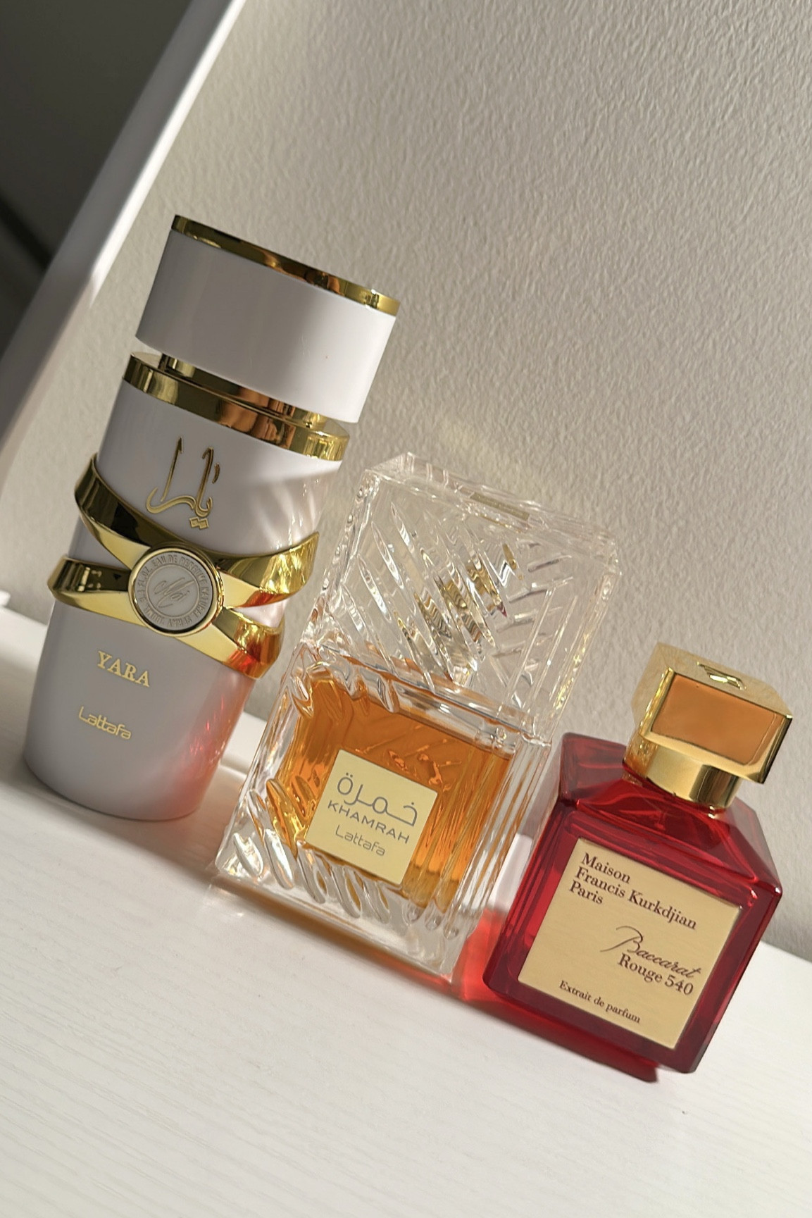 my favorite trio. #beauty #perfume