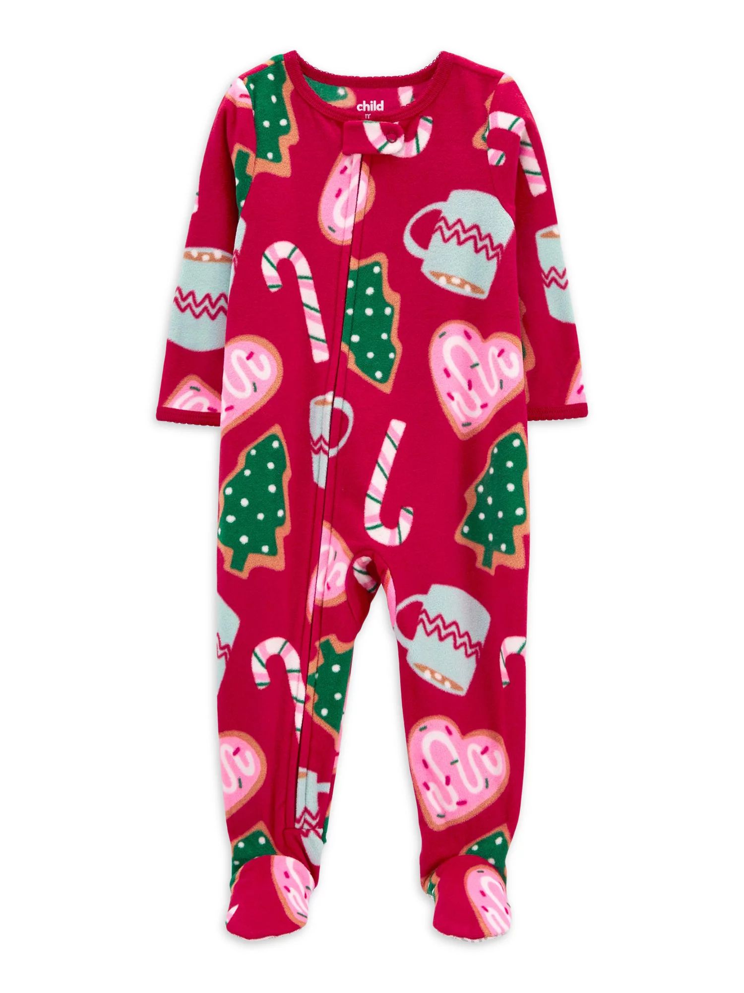 Carter's Child of Mine Baby and Toddler Holiday One-Piece Pajamas, Sizes 12M-5T - Walmart.com | Walmart (US)