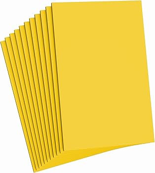 Do\u00b2ping Yellow Foam Sheets Crafts, 8.5x5.5 Inch Eva Craft Foam Paper for Crafts Project Clas... | Amazon (US)