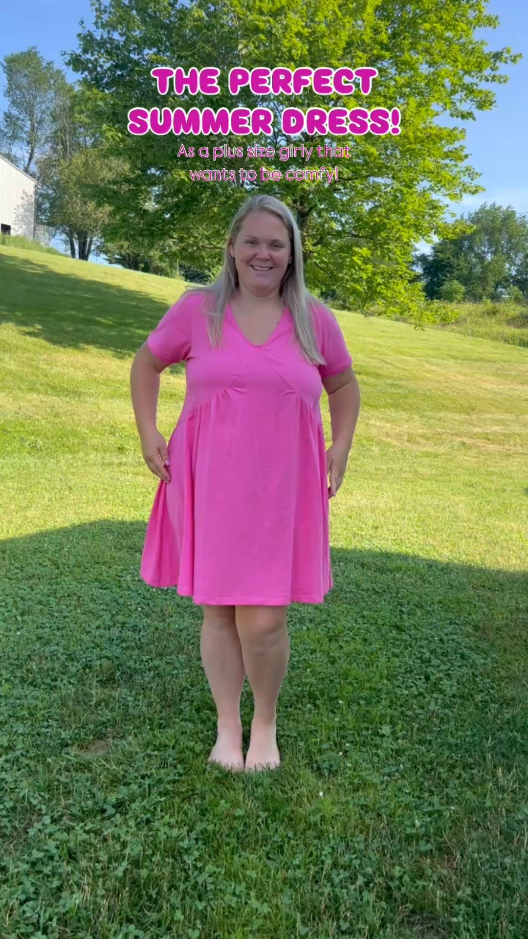 The perfect summer flowy dress! 
Wearing an xl on my 16/18 38g body! They also have a tank version too! 