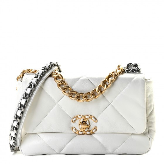 CHANEL

Goatskin Quilted Medium Chanel 19 Flap White | Fashionphile