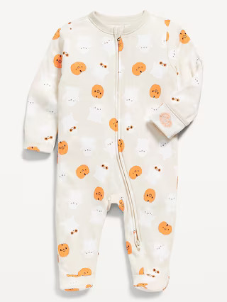 Printed 2-Way-Zip Sleep & Play Footed One-Piece for Baby | Old Navy (US)