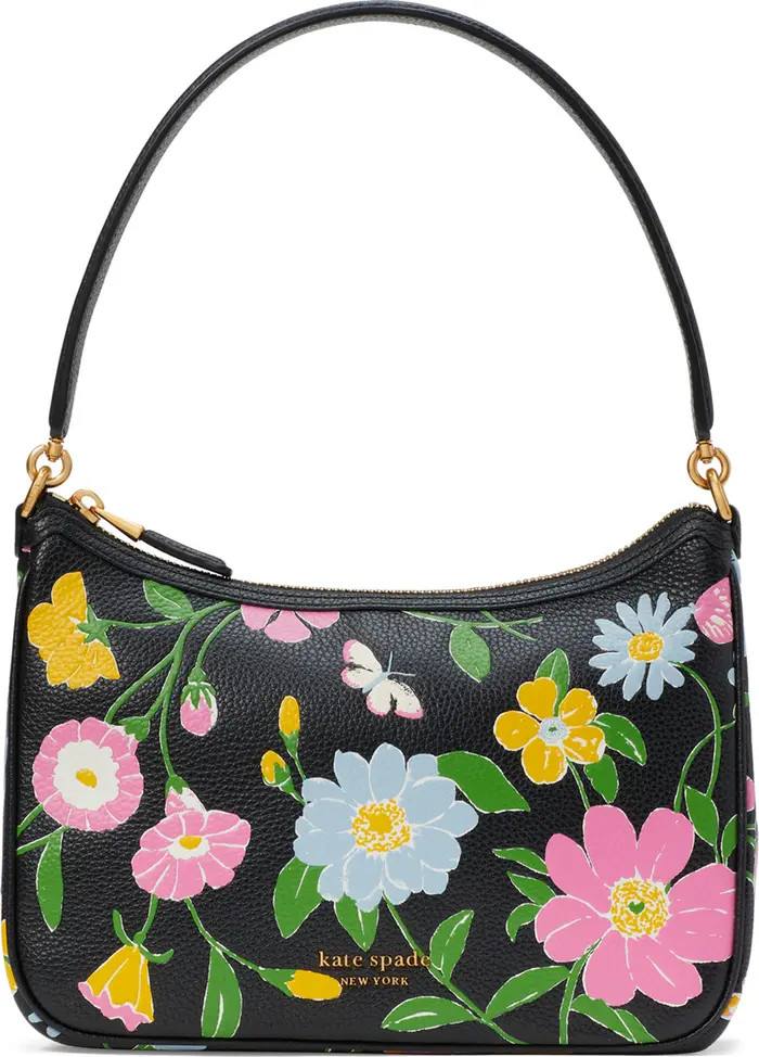 sam floral embossed pebble leather shoulder bag | Nordstrom
