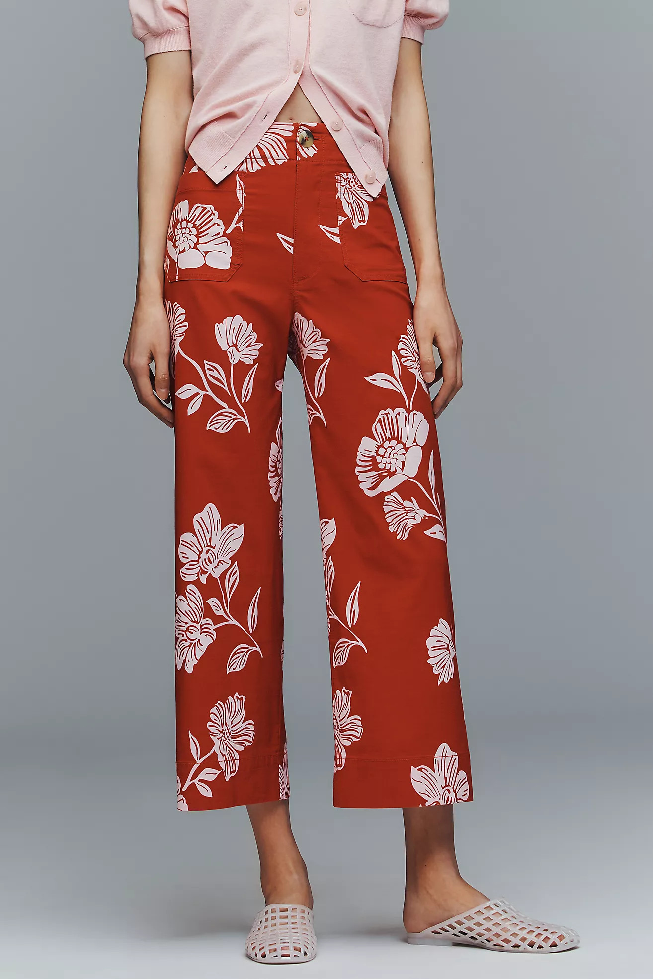 The Colette Magic Fabric Crop Wide-Leg Pants by Maeve | Anthropologie (US)