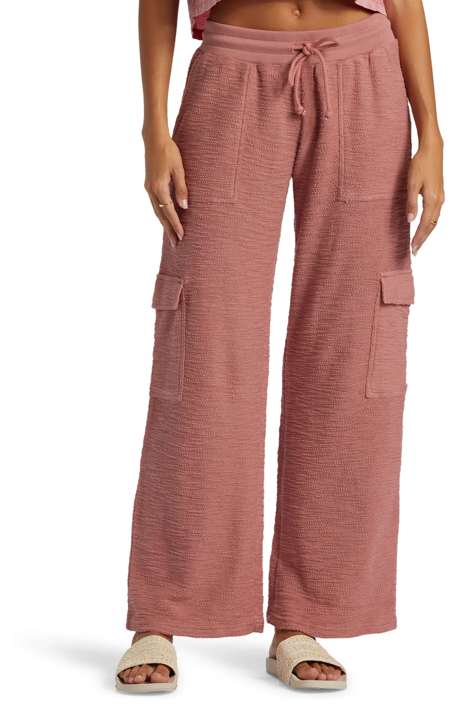 Off the Hook Cotton Blend Terry Cargo Pants | Nordstrom