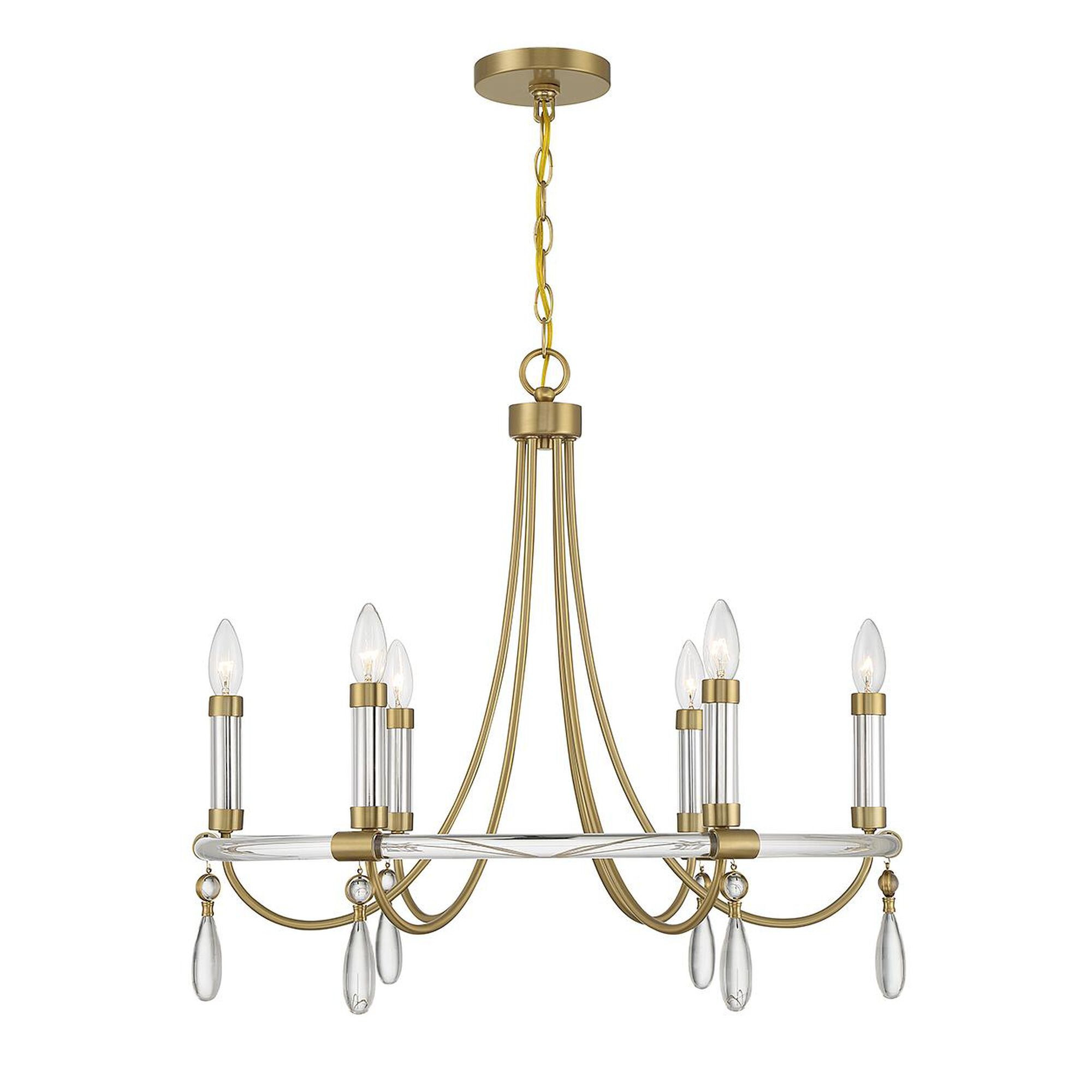Mayfair 25 Inch 6 Light Chandelier by Savoy House | 1800 Lighting