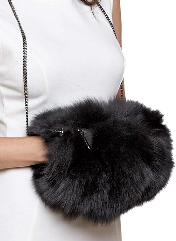 frr Black Fox Fur Purse/Hand Muff | Amazon (US)