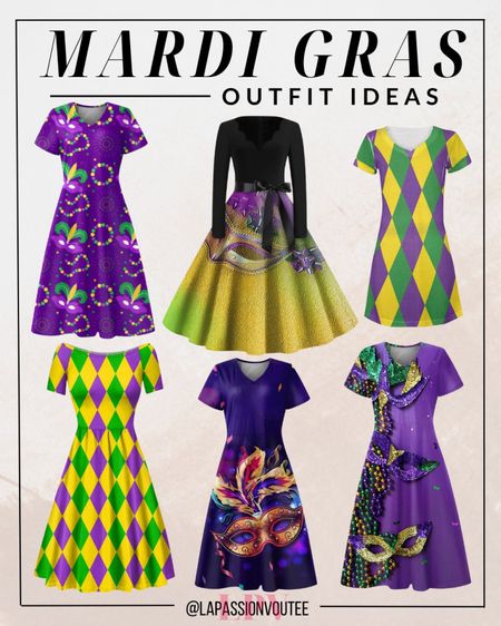 Discover the art of Mardi Gras fashion with this curated outfit suggestions. Immerse yourself in a tapestry of colors and textures, blending playful accessories to create a look that embodies the celebratory vibe. Let your style narrate the story of Mardi Gras – a perfect fusion of flair, fun, and festivity!

#LTKstyletip #LTKSeasonal #LTKparties