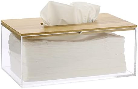 Amazon.com: Sumnacon Rectangular Tissue Box Cover - Decorative Acrylic Clear Tissue Box Holder, S... | Amazon (US)