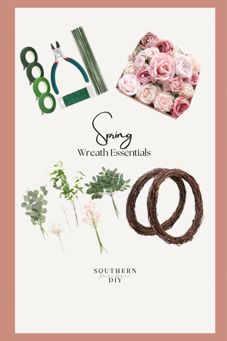 Everything you need to create a beautiful spring wreath, front door decor, diy wreath, spring florals 

#LTKhome #LTKSeasonal #LTKstyletip