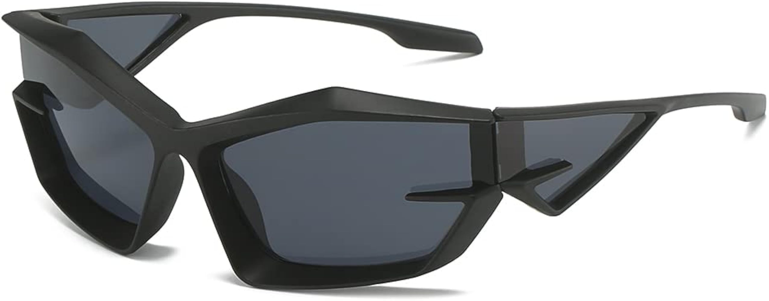 NIDOVIX Trendy Wrap Around Sunglasses for Men Women Fashion Cool Sport Y2K Stylish Cat Eye Sun Glass | Amazon (US)