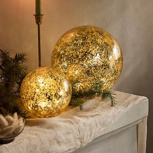 LED Illuminated Golden Orb | Terrain