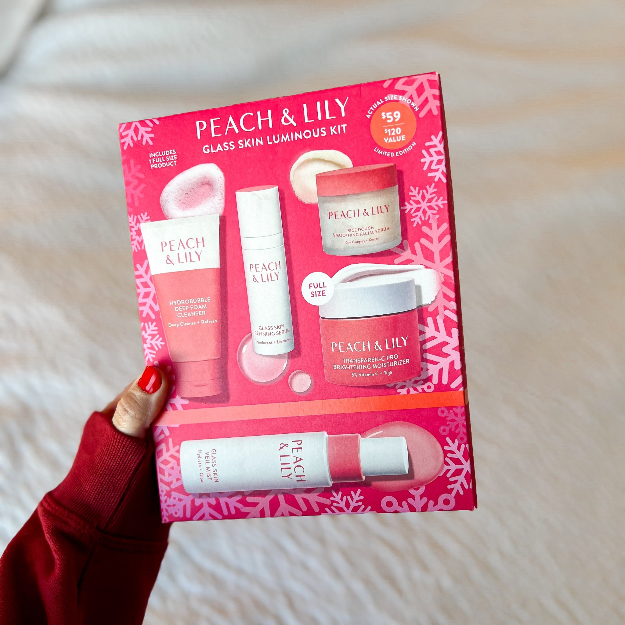 This would be a perfect gift, has everything you need plus comes with one full size product. I love Peach & Lily skincare. 

#skincare #travelsize #peach&lily #holidaygift 

#LTKHoliday #LTKBeauty #LTKSaleAlert