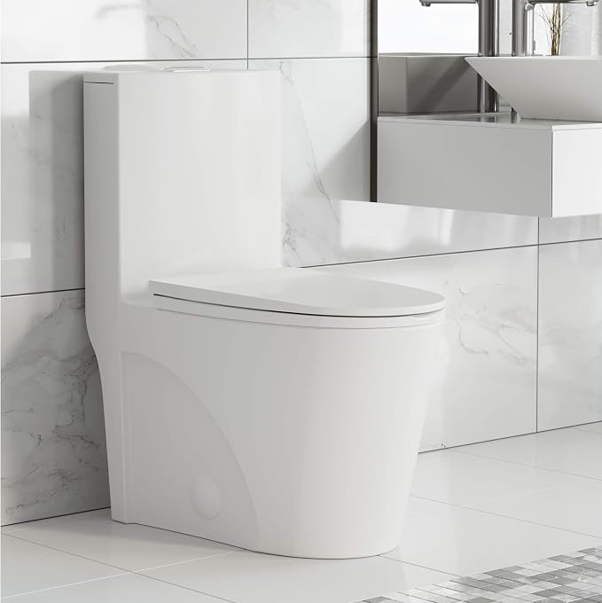 Swiss Madison Well Made Forever SM-1T254 St. Tropez One Piece Toilet, 26.6 x 15 x 31 inches, Glos... | Amazon (US)