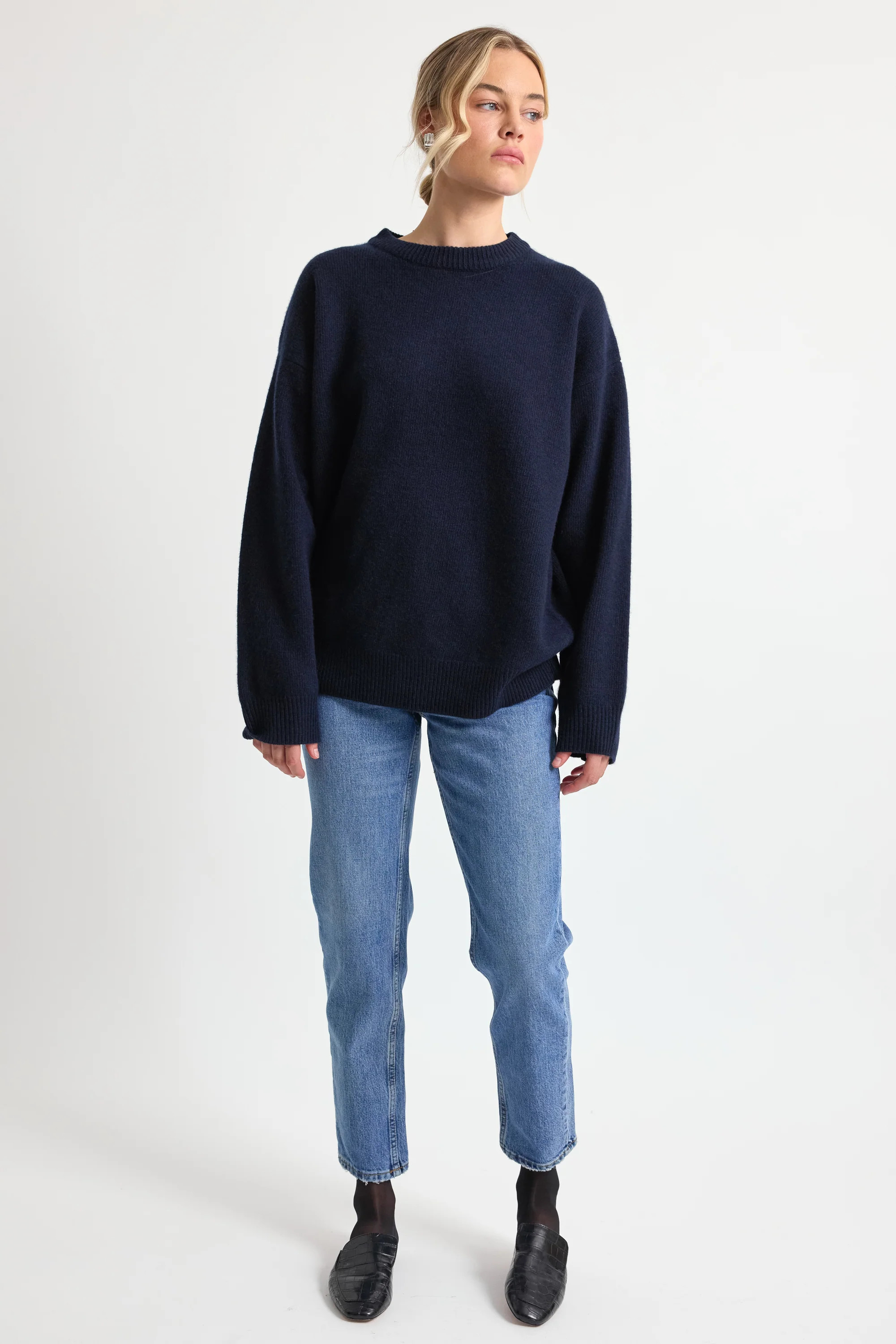 Oversized Wool/Cash Sweater | Almina Concept