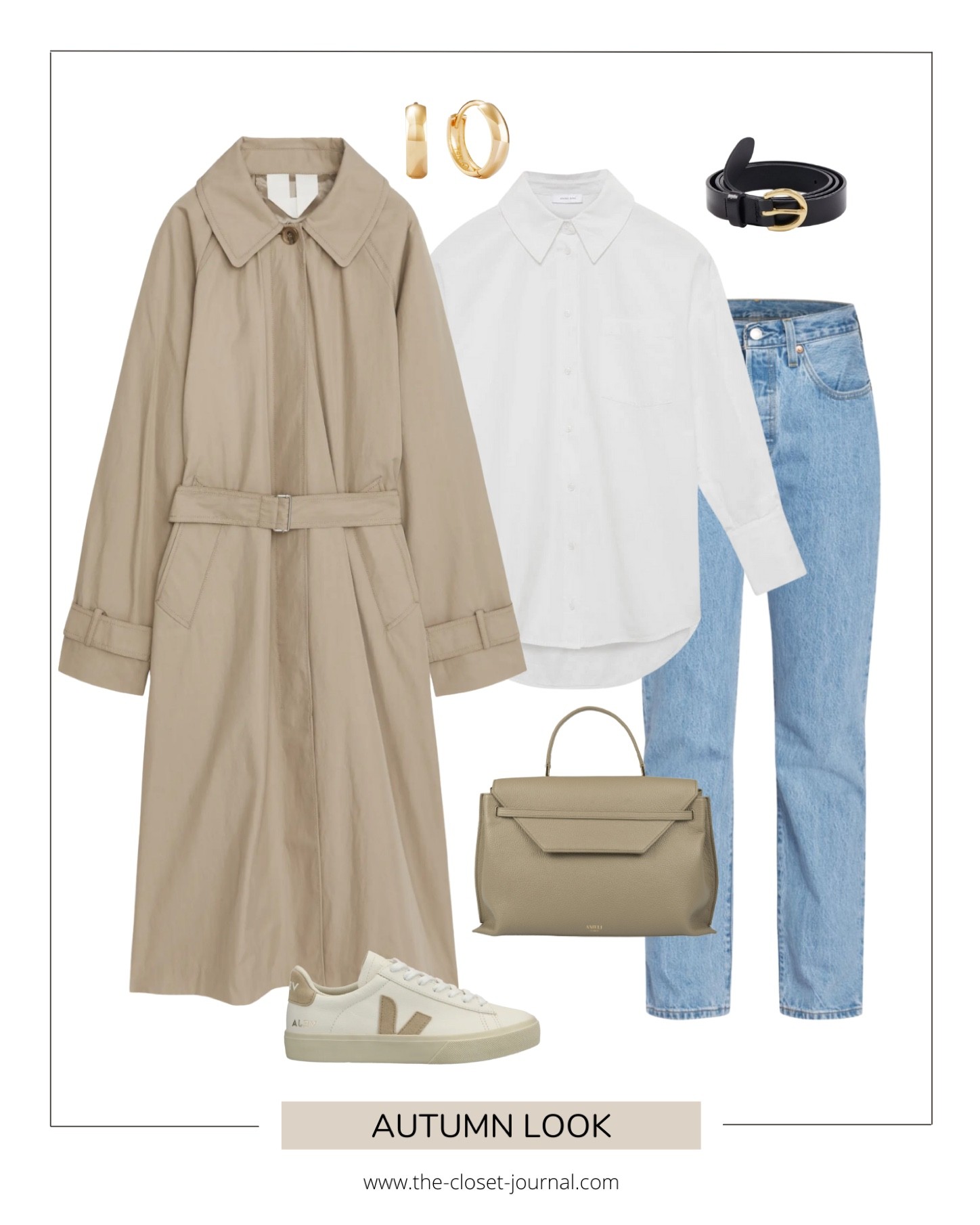 Year of outfits - DAY 251
___
Autumn weather 🍂
___
Trench - Arkwt (2020, linked similar)
Bag - Ameli