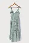 Won Your Heart Sage Green Lace Tie-Strap High-Low Midi Dress | Lulus (US)