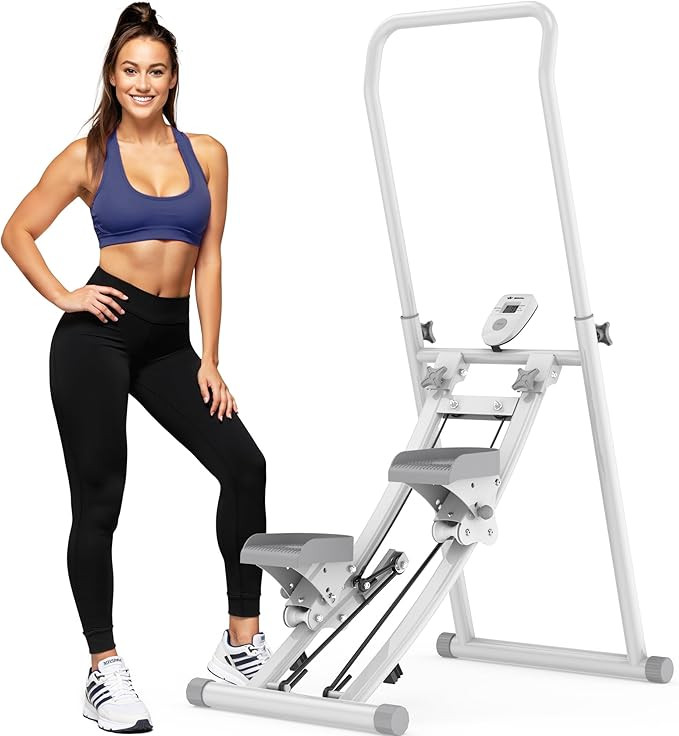Stair Stepper for Home Gym Exercise, Stair Climber for Full Body Workout with Adjustable Handleba... | Amazon (US)