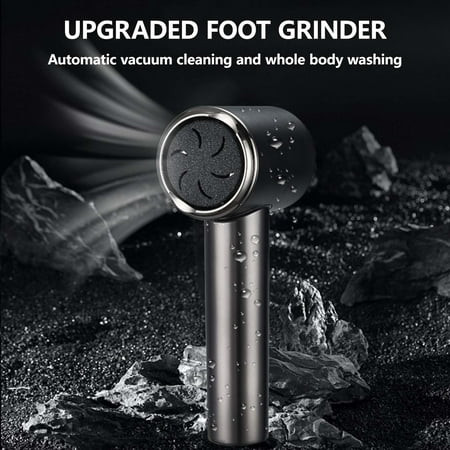 xaoyunyn Rechargeable Electric Foot Grinder with Digital Display Powerful Vacuum Peeling for Dead Skin Removal IPX6 Waterproof 1200mAh Battery 280 Minute Usage USB Charge Black | Walmart (US)