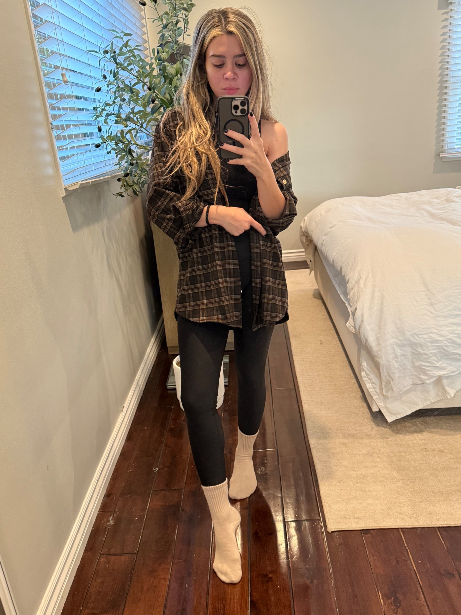 Cozy fall vibes and Pilates fit I love throwing on an oversized flannel on top of my fit I feel like it just always makes the outfit 

#LTKActive #LTKU #LTKBeauty