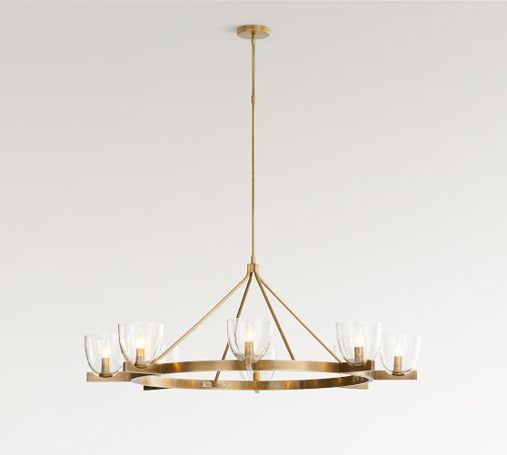 Chamberlin Metal Round Chandelier (50") | Pottery Barn (US)