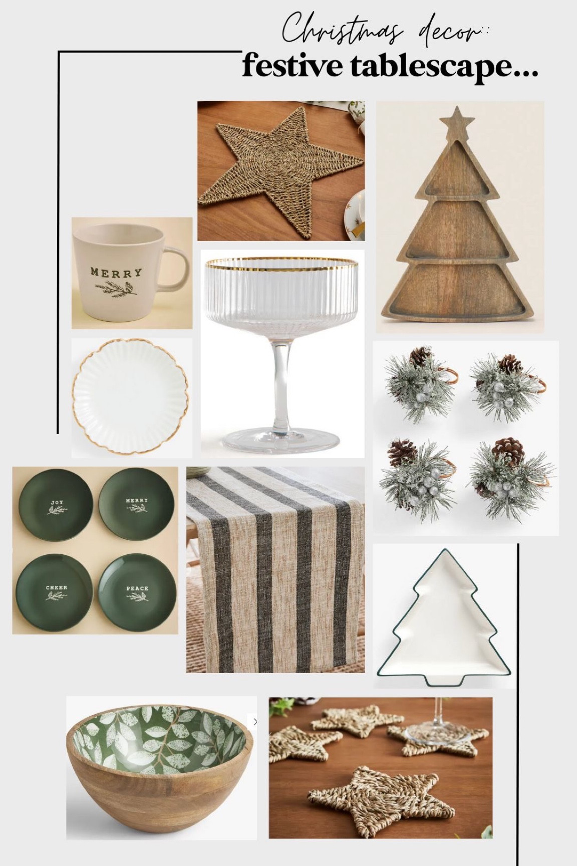 Christmas decor: festive tablescape 🎄#Festive #Christmas 

#LTKSeasonal #LTKGiftGuide #LTKHoliday