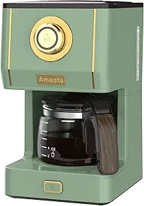 Amaste Drip Coffee Maker, Coffee Machine with 25 Oz Glass Coffee Pot, Retro Style Coffee Maker wi... | Amazon (US)