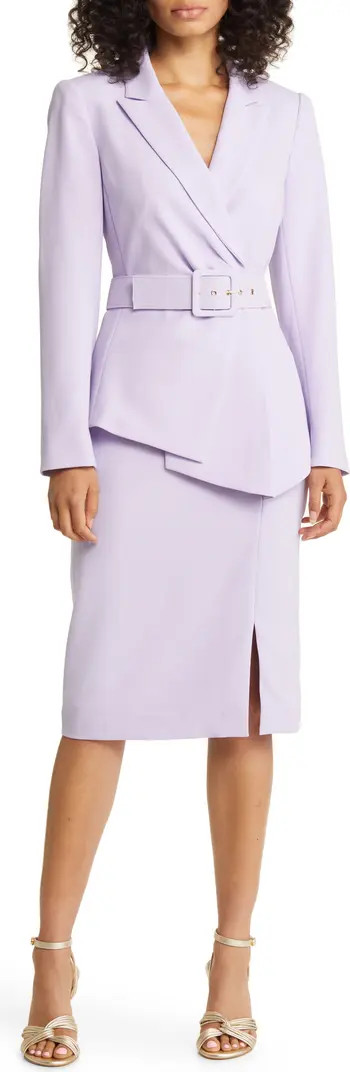 Nested Belted Jacket and Skirt | Nordstrom
