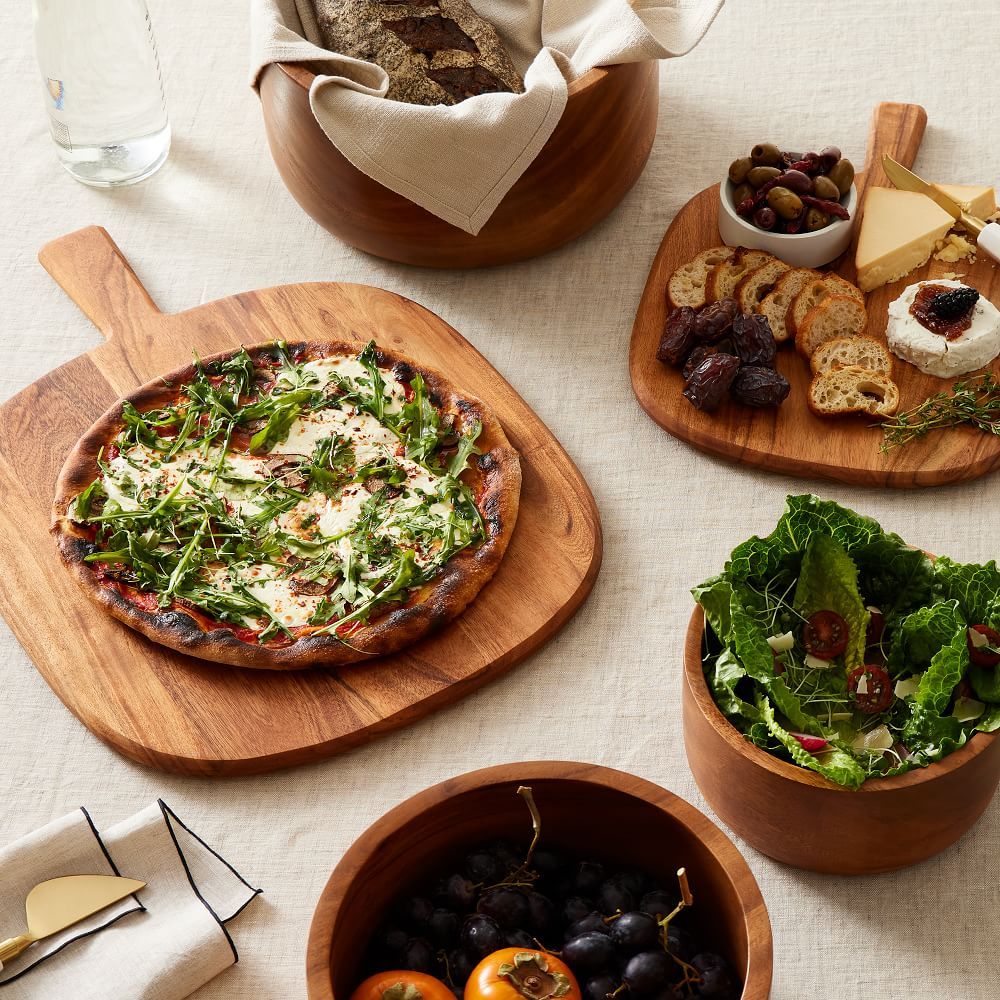 Modern Acacia Wood Serveware Collection | West Elm (US)