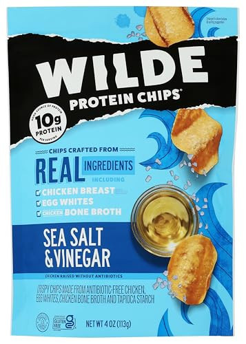 Wilde Snacks Chips Protein Seasalt Vingar 4 OZ | Amazon (US)