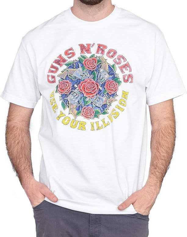 Bravado Guns n' Roses Use Your Illusion Adult White T-Shirt | Amazon (US)
