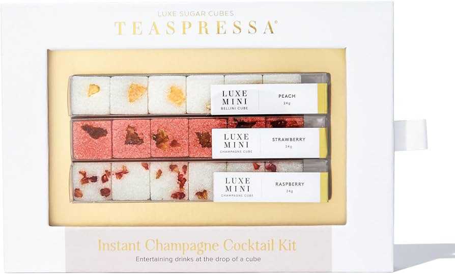 TEASPRESSA LUXE Mixology Cubes Instant Champagne Cocktail Kit | 100% Natural Drink Mix for Cockta... | Amazon (US)