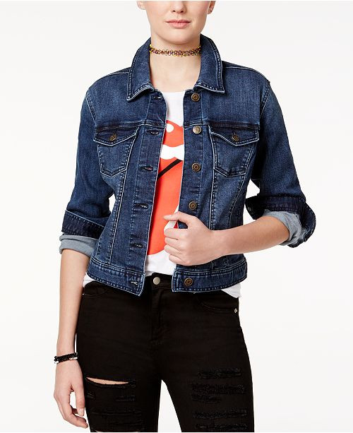 Celebrity Pink Juniors' Classic Denim Jacket & Reviews - Jackets & Vests - Juniors - Macy's | Macys (US)