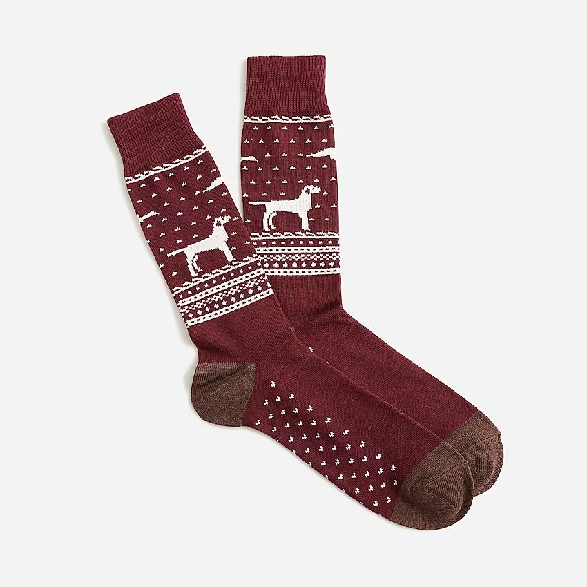 Fair Isle critter socks | J.Crew US