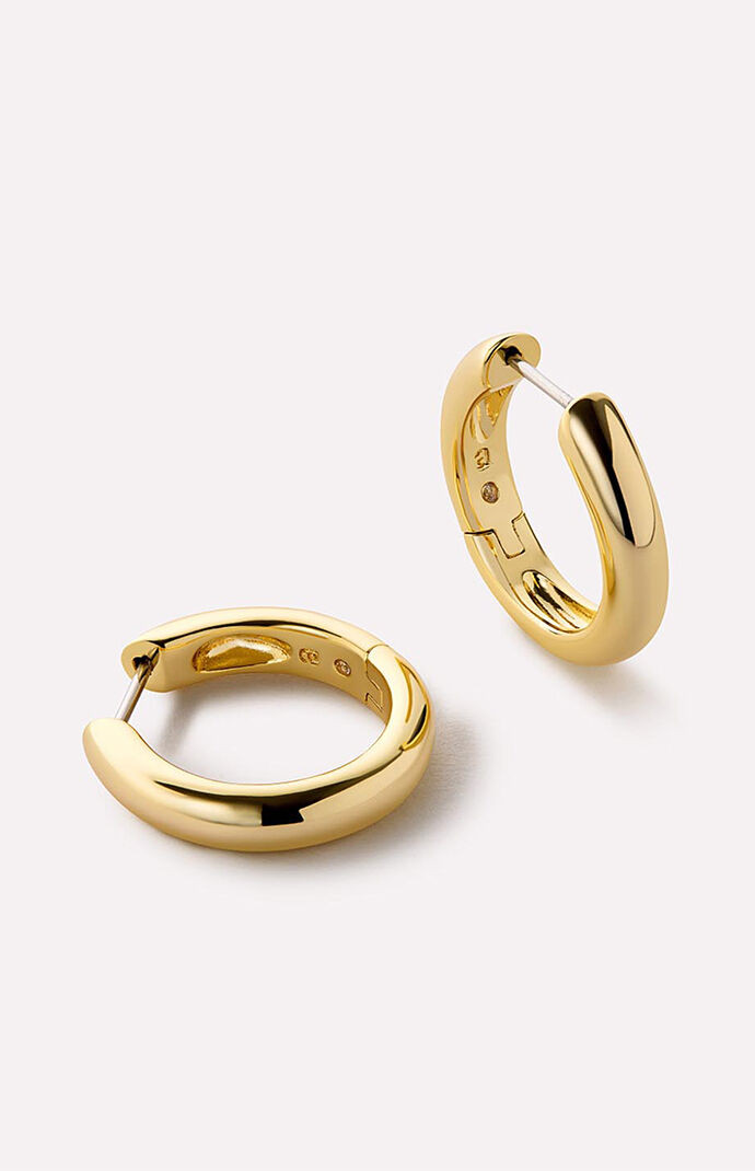 Ana Luisa Giulia Medium Gold Hoop Earrings | PacSun