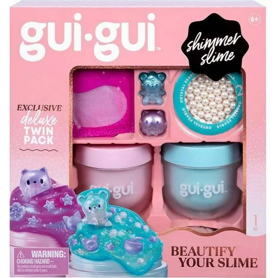 Gui-Gui Shimmer Slime Deluxe Set Twin Pack (The Most Beautiful Slime Ever!) | Walmart (US)