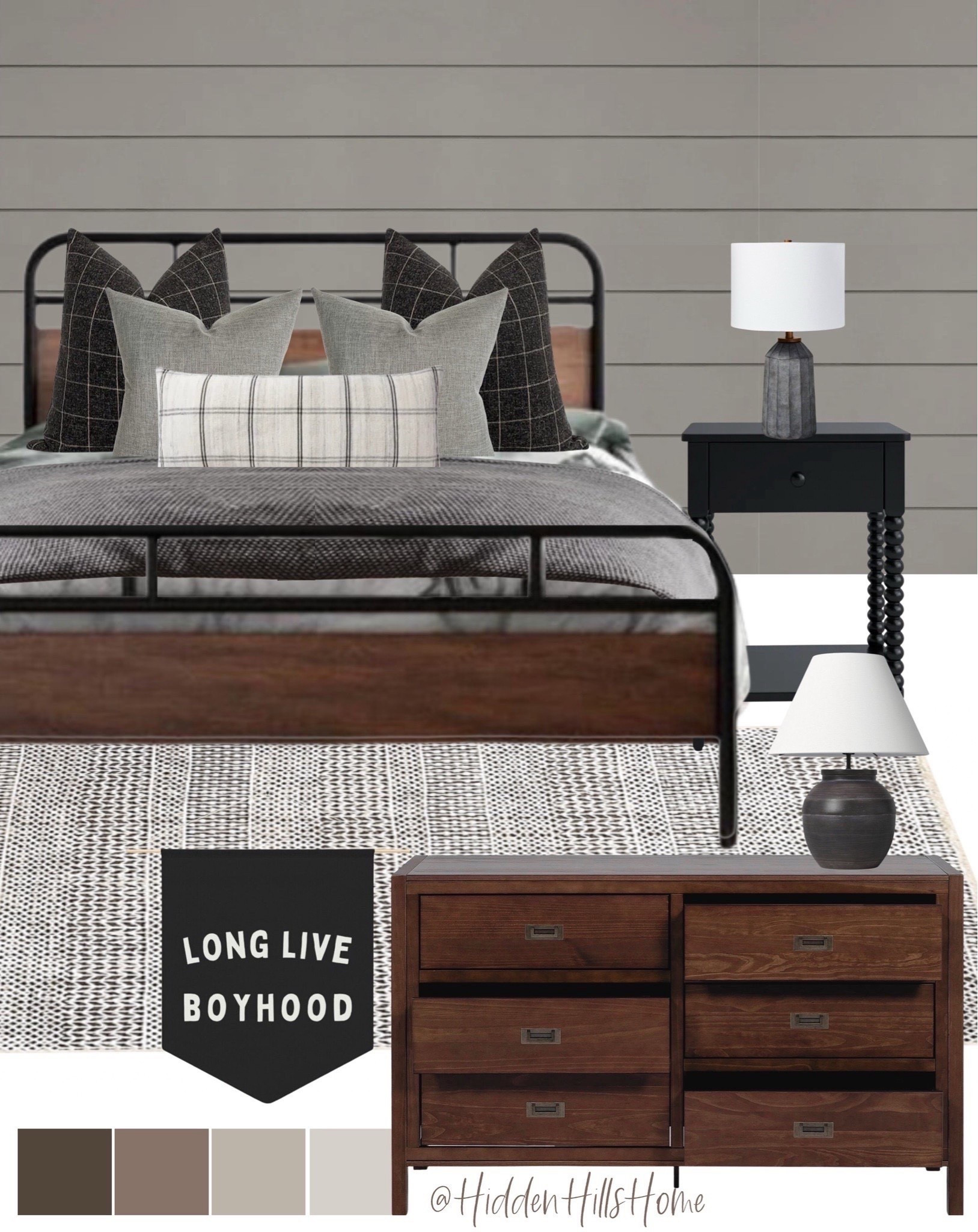 Boys bedroom design mood board, modern transitional boys bedroom, boys room decor, masculine bedroom design #moodboard #teens

#LTKHome #LTKSaleAlert #LTKKids