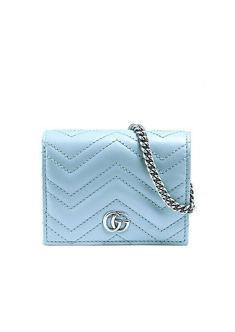 Gucci Women's GG Marmont Mini Bag Wallet - Porcelain Blue | Saks Fifth Avenue