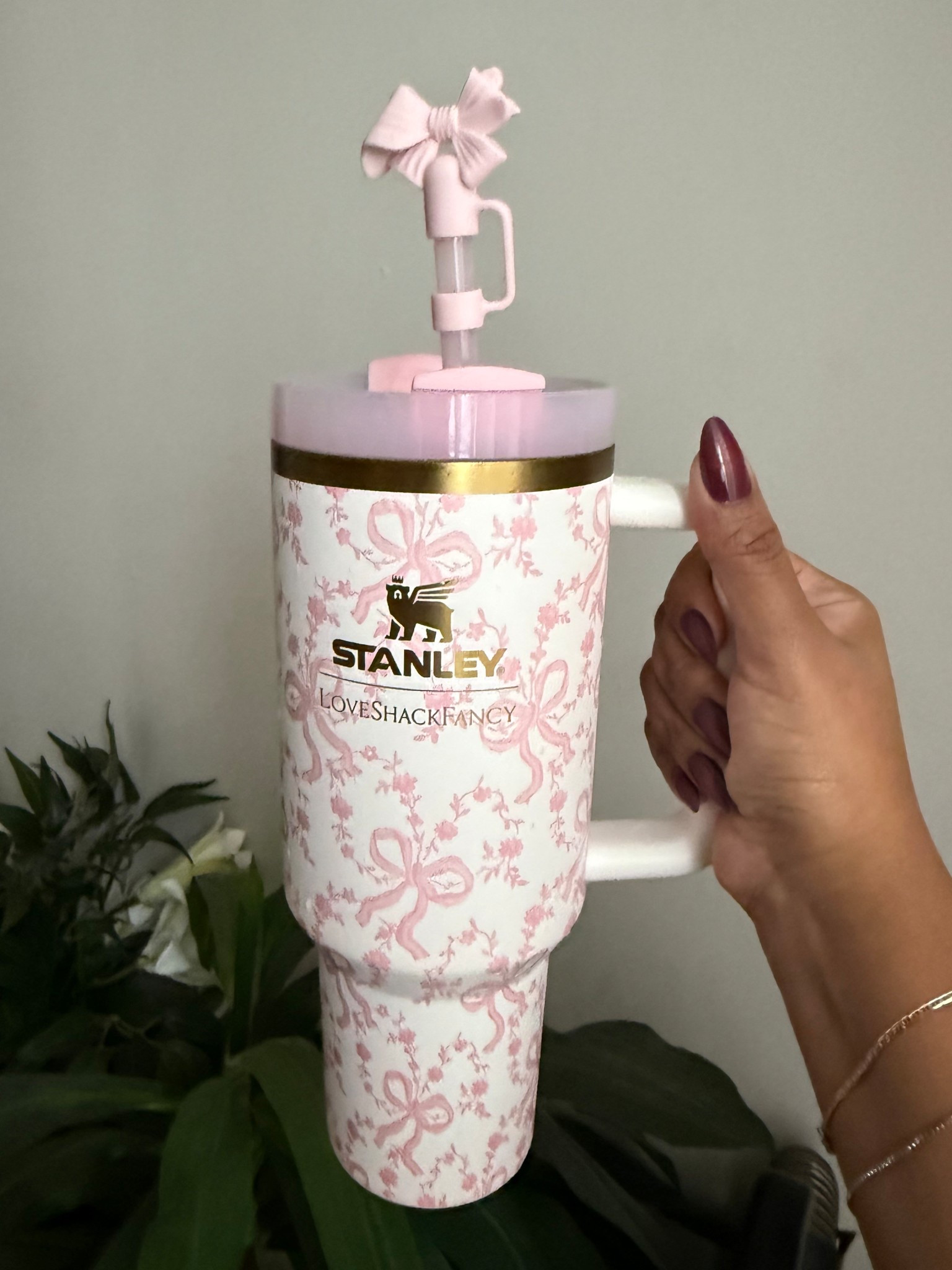 LiveShackFancy Pink Stanley | coquette | bow 

#LTKmorningroutine #LTKmomlife #LTKfoodie