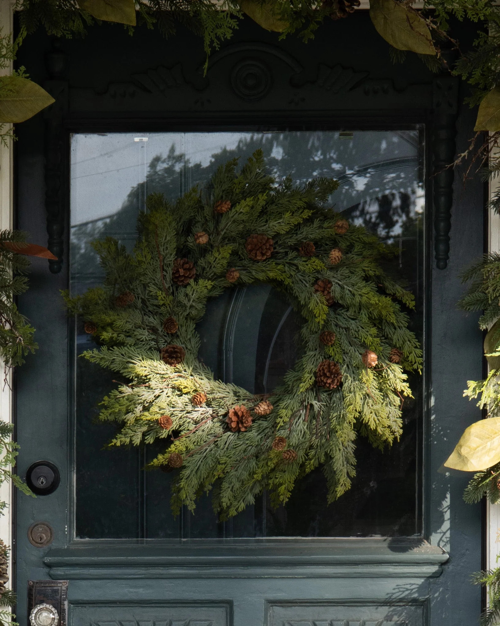 Real Touch Maeve Pine Wreath | Magnolia