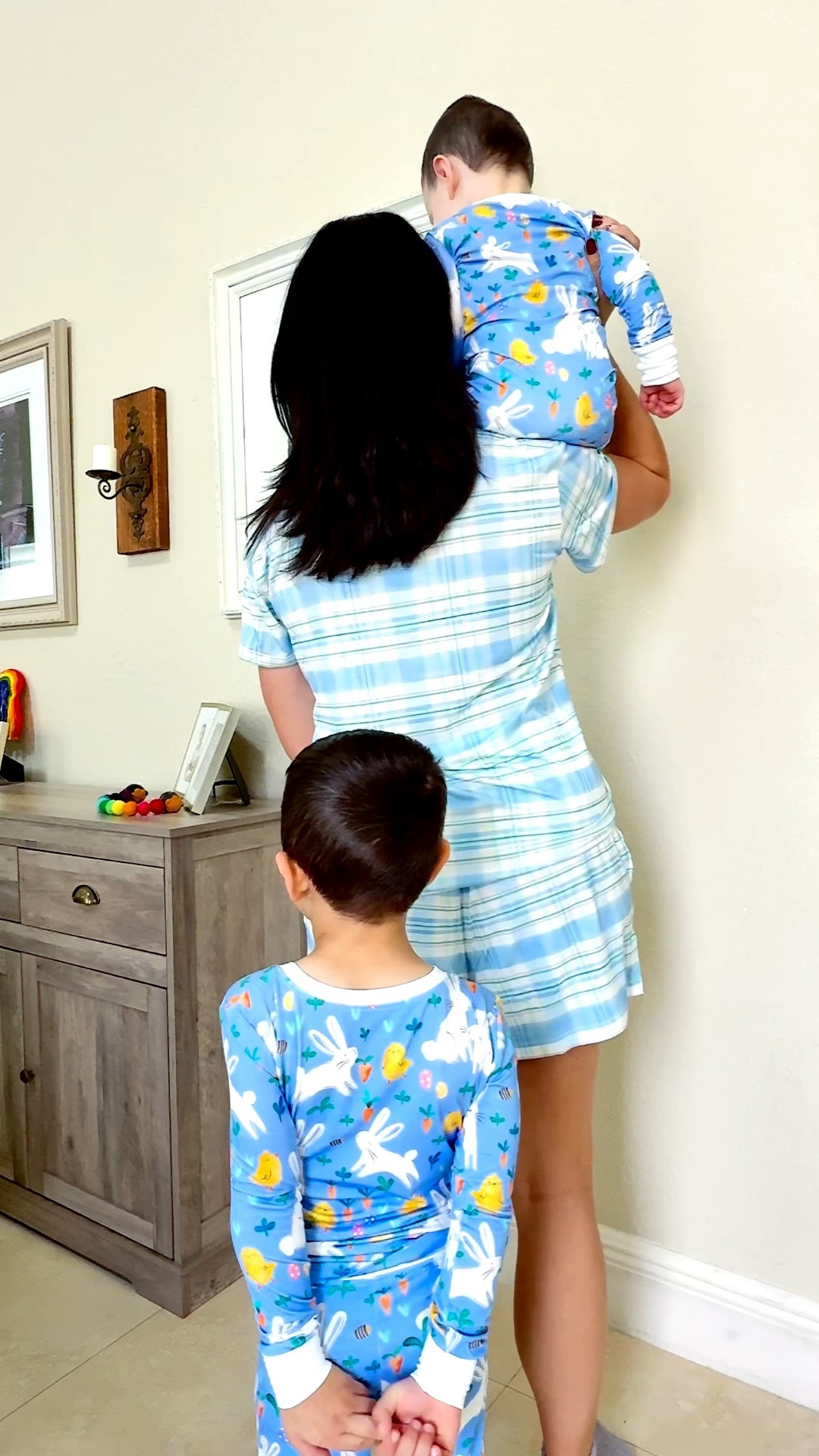 Testing out our new Easter pajamas the only way we know how….. busting a move 💃🏻 🪩 🕺🏽 

These PJs are ultra comfy and cute with a fun bunny design for the boys. I got a plaid design for myself and my husband so we would all still be coordinating but there are plenty of matching pajama options for the whole family 🐰 

Various options linked here. Find more like this in my Mom & Kids collection ✨ 

Family matching pajamas • family matching Easter • matching Easter outfits • matching Easter pajamas • kids Easter pajamas • baby Easter pajamas • toddler Easter pajamas • kids pajamas • toddler pajamas • baby pajamas 

#LTKKids #LTKmomlife #LTKBaby