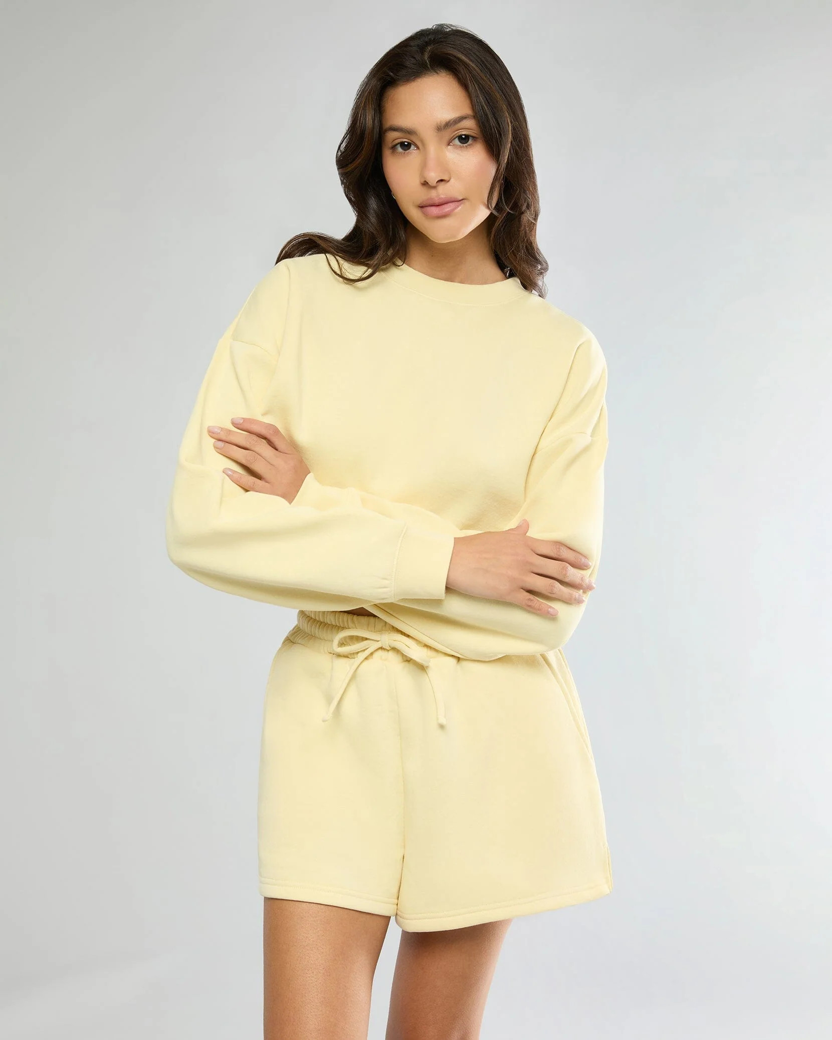 Cropped Crewneck Sweatshirt | IVL COLLECTIVE