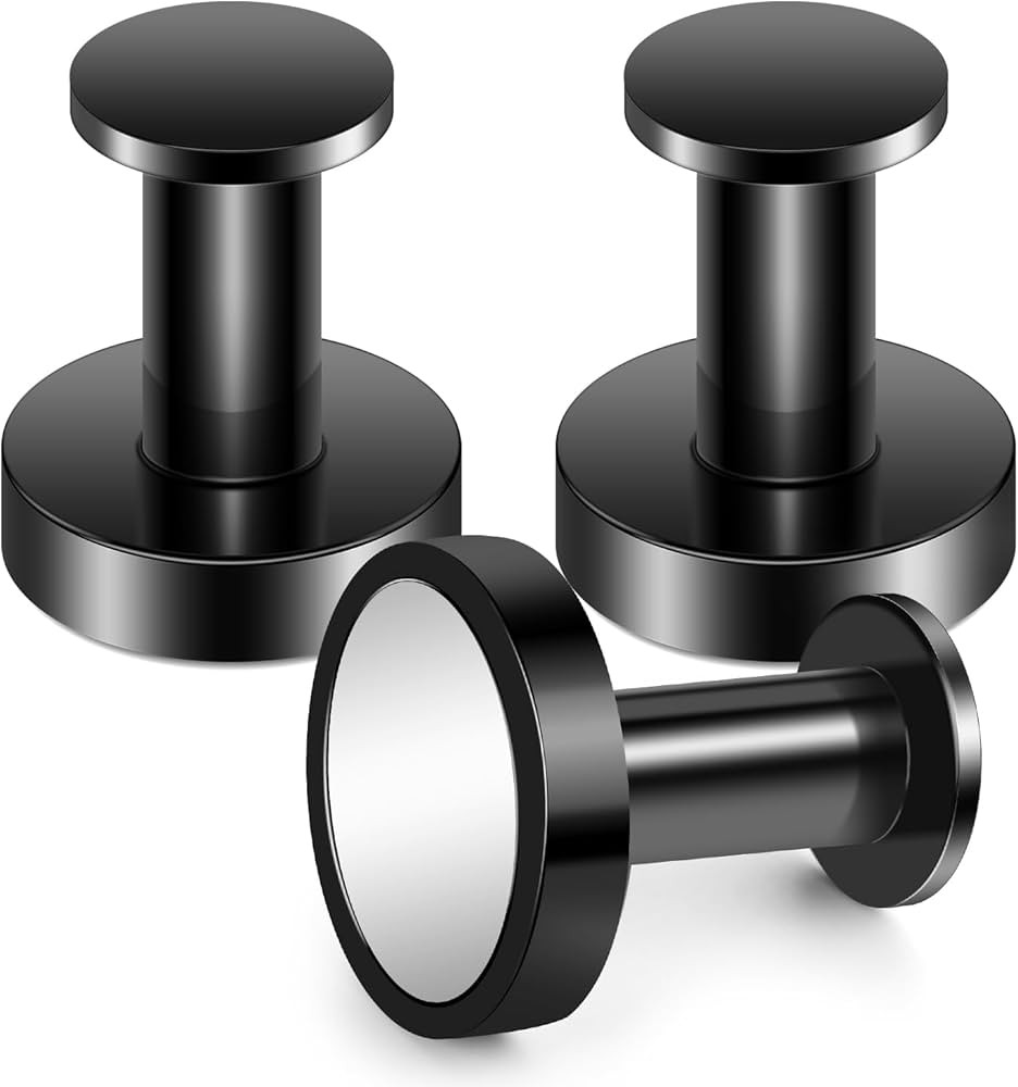 Magnetic Hooks for Cruise Cabins, Black 150Lb Magnetic Wreath Hanger, Locker Accessories, Strong ... | Amazon (US)